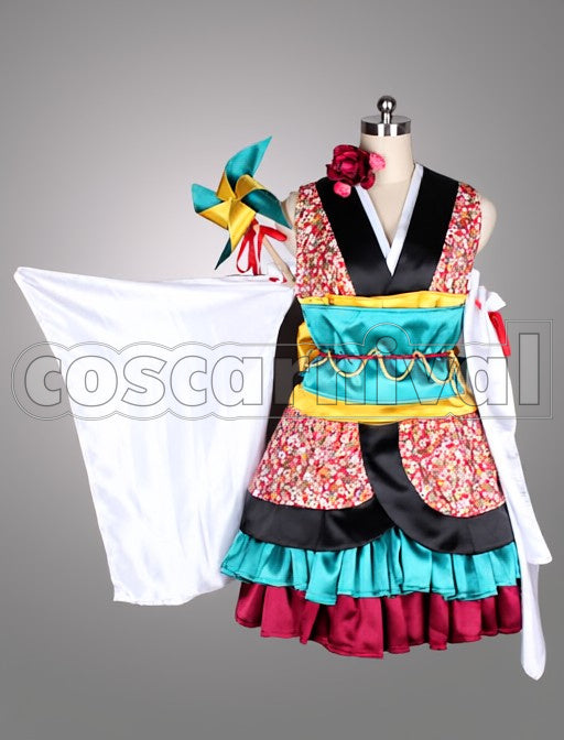 GUMI Hana no Mai Kimono cosplay costume from Vocaloid, front view 2