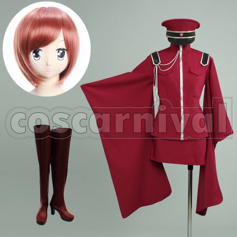 Military cosplay costume from Vocaloid Senbonzakura MEIKO, front view