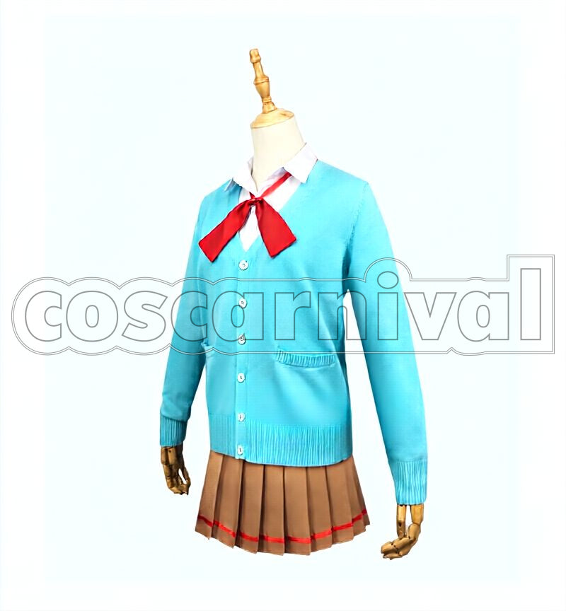 Learn Fumino Furuhashi Cosplay cosplay costume from We Never, front view 3