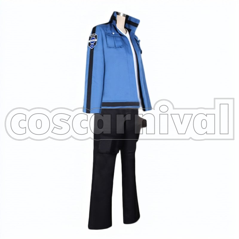 Yuichi Jin cosplay costume from World Trigger, side view
