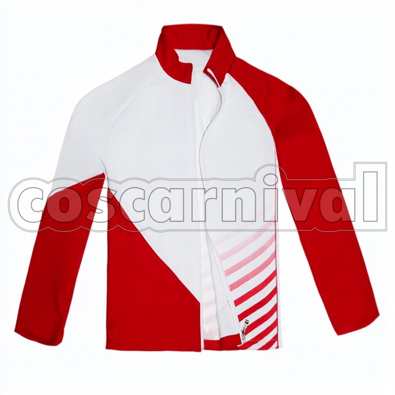 Christophe cosplay costume from Yuri!!! on Ice, front view 3