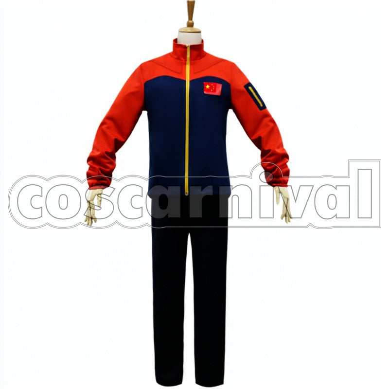 Guang Hong Ji cosplay costume from Yuri on Ice, front view