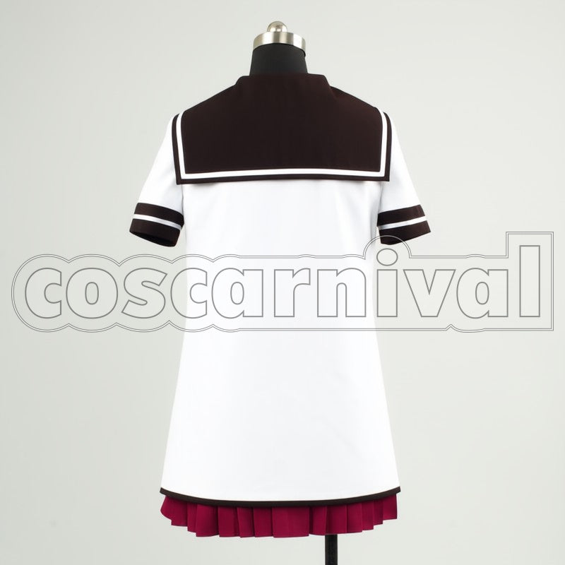 Nanamori Middle School Girls Summer cosplay costume from YuruYuri, back view
