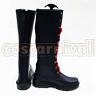 Series Hitoshiki Zerozaki Dark Blue Long Flat cosplay costume from Zaregoto, back view