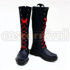 Series Hitoshiki Zerozaki Dark Blue Long Flat cosplay costume from Zaregoto, front view
