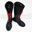 Series Hitoshiki Zerozaki Dark Blue Long Flat cosplay costume from Zaregoto, side view