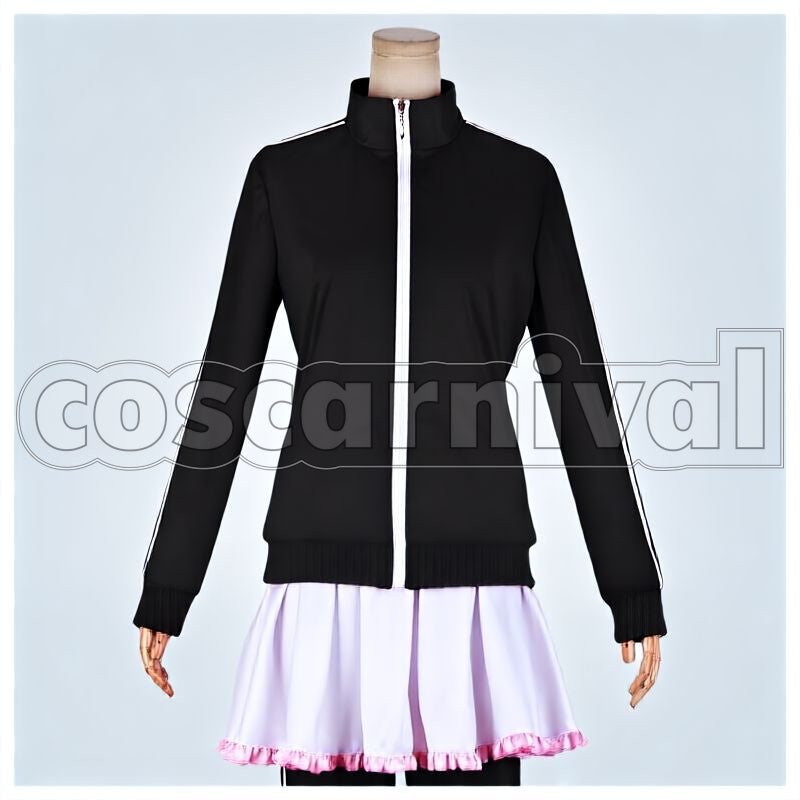 Saga Junko Konno Anime OP Adabana Necromancy Cosplay cosplay costume from Zombie Land, front view 1
