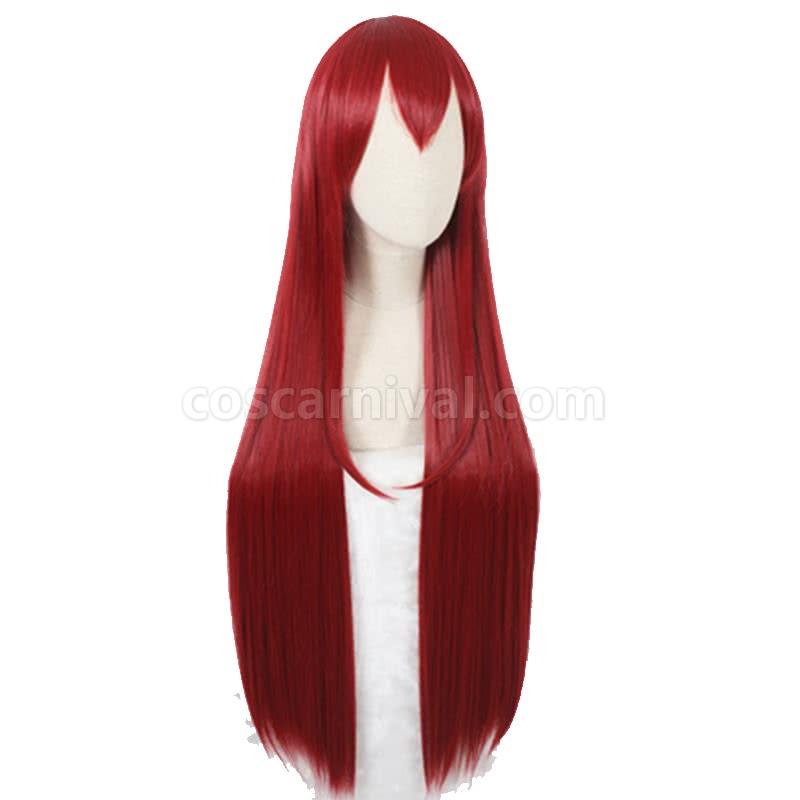 100 cm long steinsgate 0 kurisu makise crimson straight wigs costumes