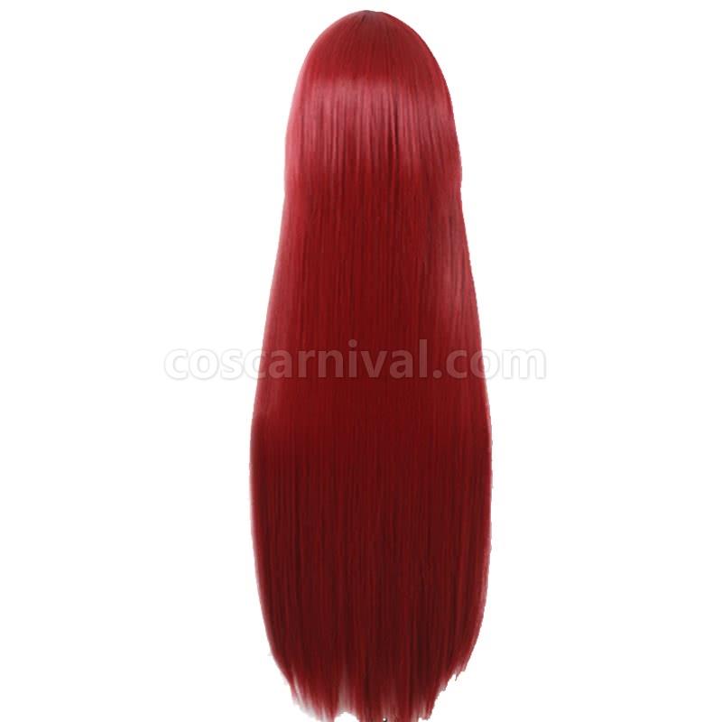 100 cm long steinsgate 0 kurisu makise crimson straight wigs costumes