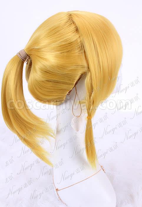 110cm long golden cosplay wig party full ponytail hair new hot sword art online alo custom costume