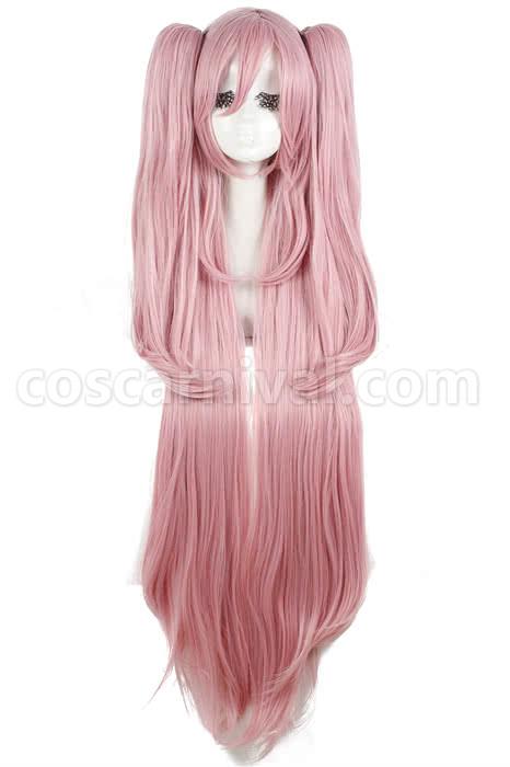 115cm long pink seraph of the end krul tepes wig custom costumes