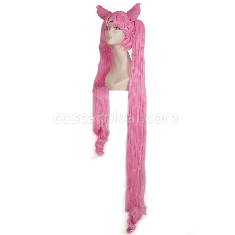 130cm long sailor moon wigs pink woman wigs anime cosplays