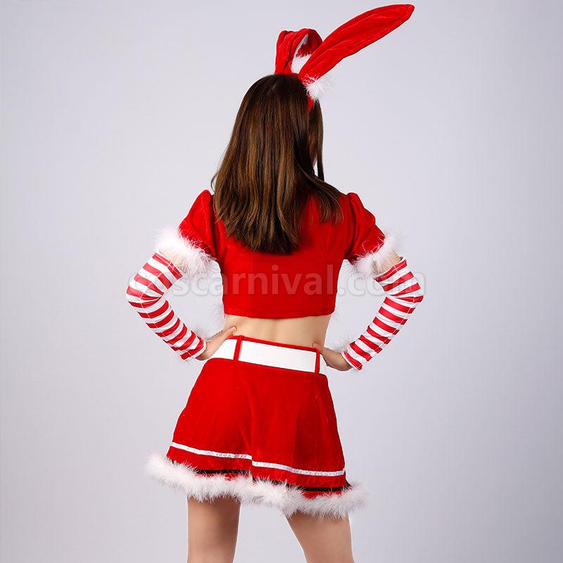 2022 New Christmas Bunny Girl Sexy Maid Costumes coscarnival01112329