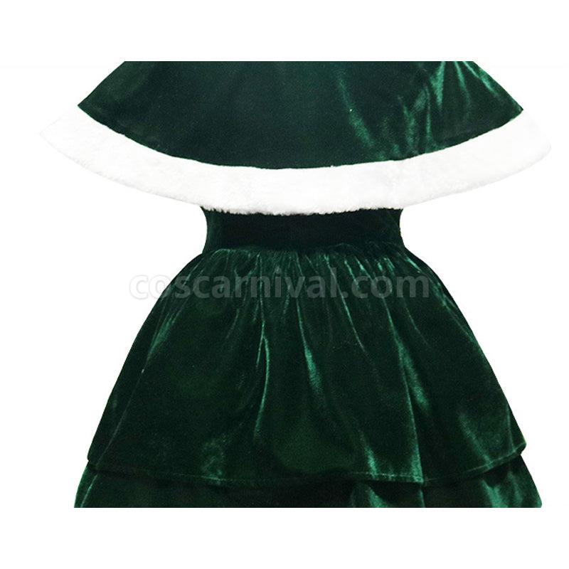 2022 New Christmas Green Christmas Tree Cosplay Costumes coscarnival0111334