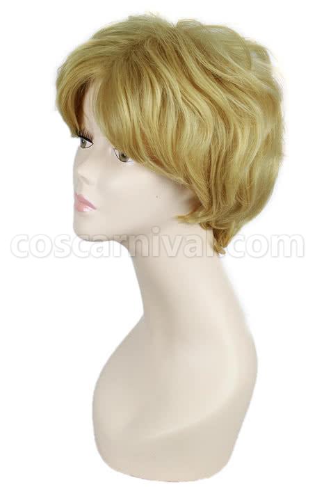 25cm short golden sailor moon tenoh haruka wig anime cosplays