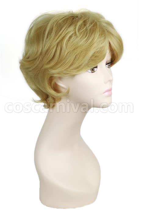 25cm short golden sailor moon tenoh haruka wig anime cosplays