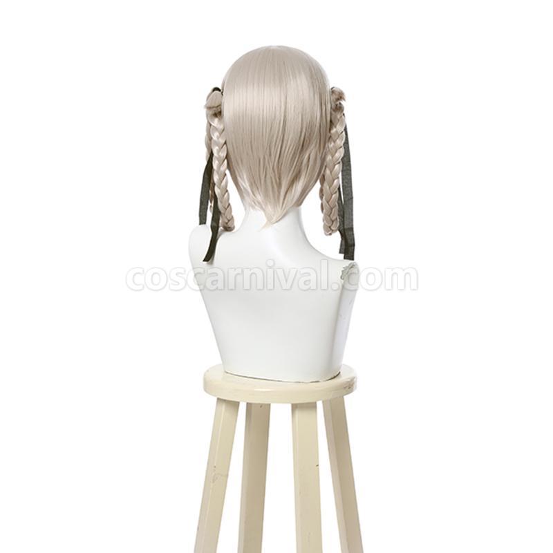 28cm kakegurui momobami kirari synthetic silver wigs custom cosplays