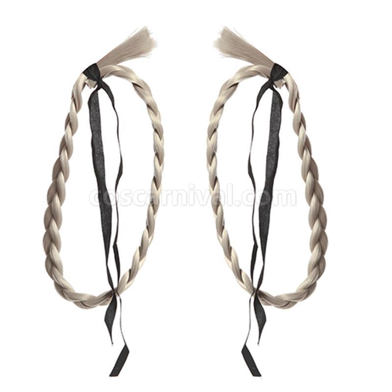 28cm kakegurui momobami kirari synthetic silver wigs custom cosplays