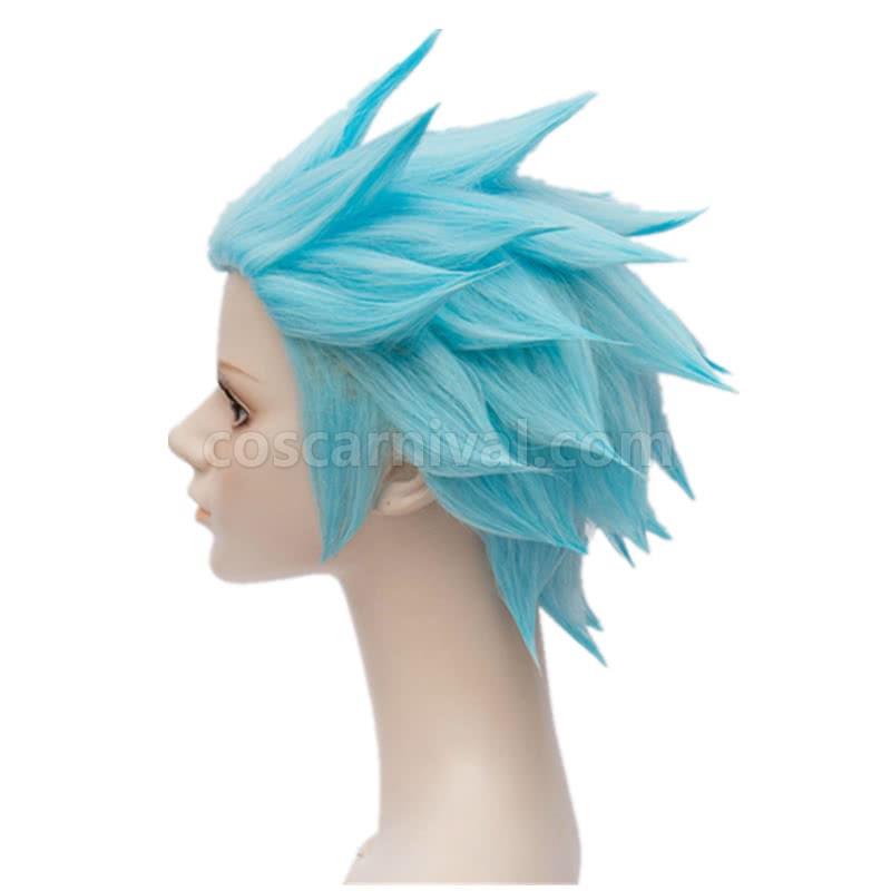 30cm the seven deadly ban short blue synthetic wigs costume