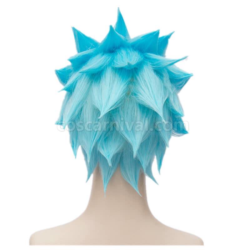 30cm the seven deadly ban short blue synthetic wigs costume