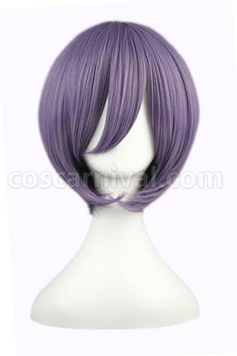 35cm the melancholy of haruhi suzumiya nagato yuki wigs short purple woman wigs custom cosplays