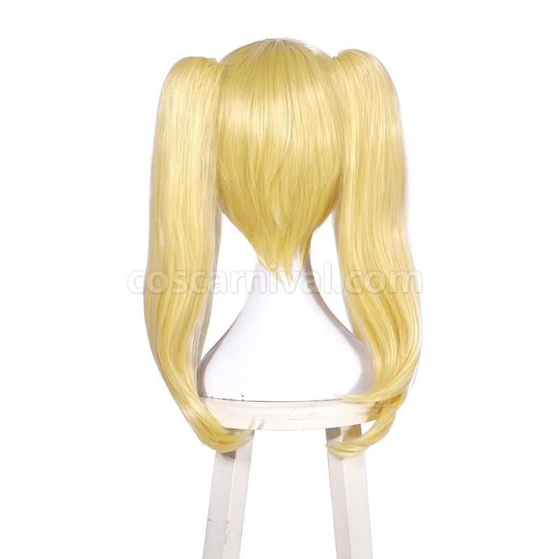 45cm kakegurui saotome meari synthetic yellow wigs anime cosplay