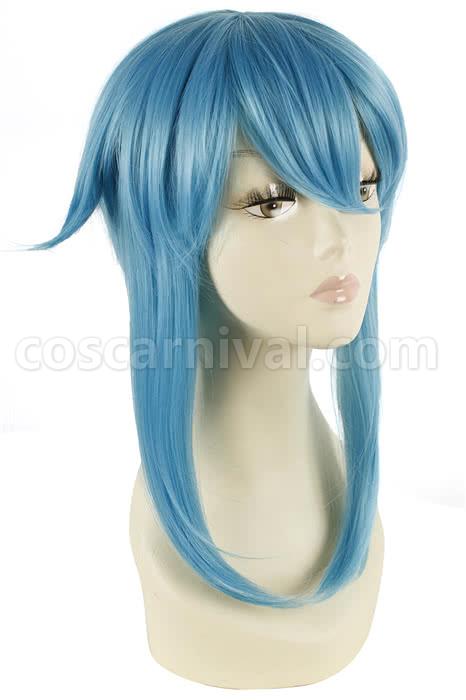 48cm medium sword art online asada shino blue wig cosplay costumes