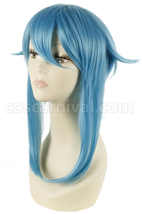 48cm medium sword art online asada shino blue wig cosplay costumes