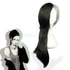 80cm long tokyo ghoul uta female black mixde white wig cosplays