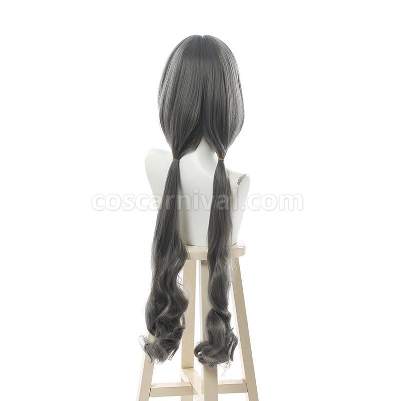 90cm princess connect redive kiruya momochi grey long wigs anime cosplay costume