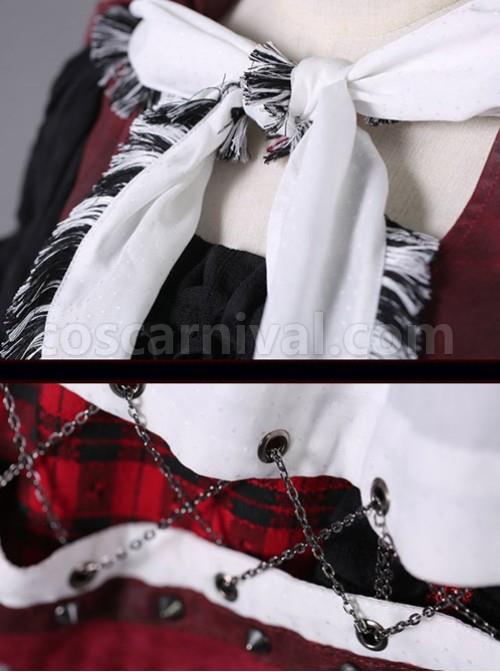 A Little Red Hat That Turns Into A Wolf Red-black Lolita Full Set coscarnival