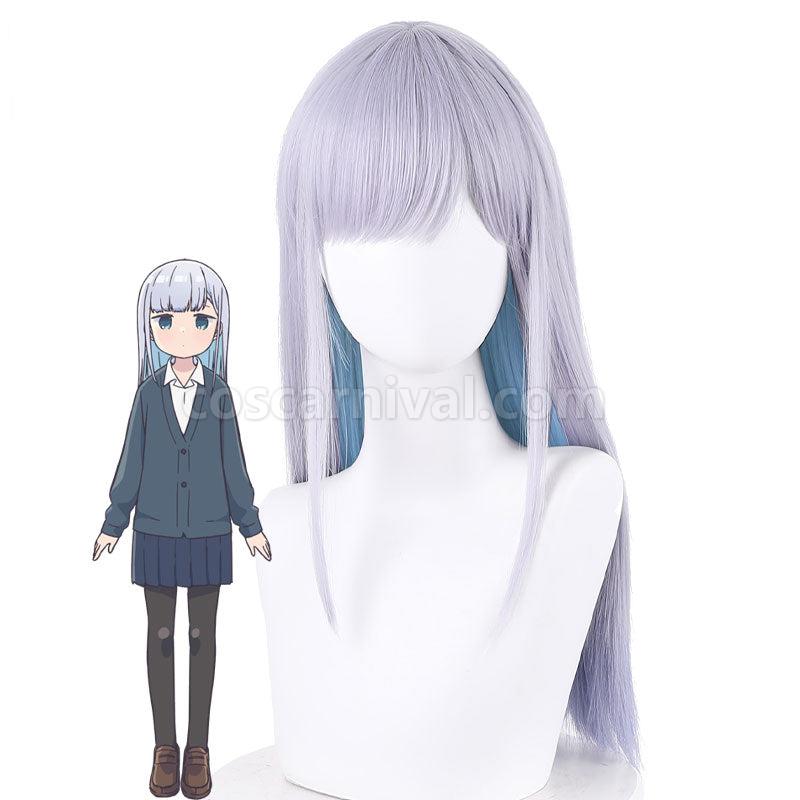 Aharen san wa Hakarenai Aharen Reina Gray Purple Cosplay Wigs coscarnival01115990