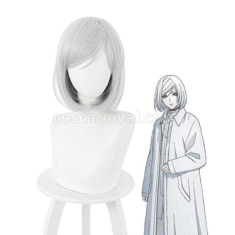 Akudama Drive Cutthroat Short White Cosplay Wigs coscarnival011113511