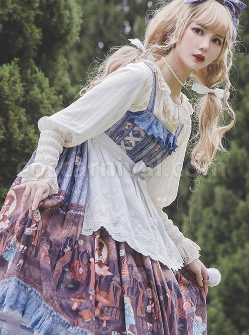 Alice-Dark-Forest-Series-JSK-High-Waist-Classic-Lolita-Sling-Long-Dress-coscarnival-1461