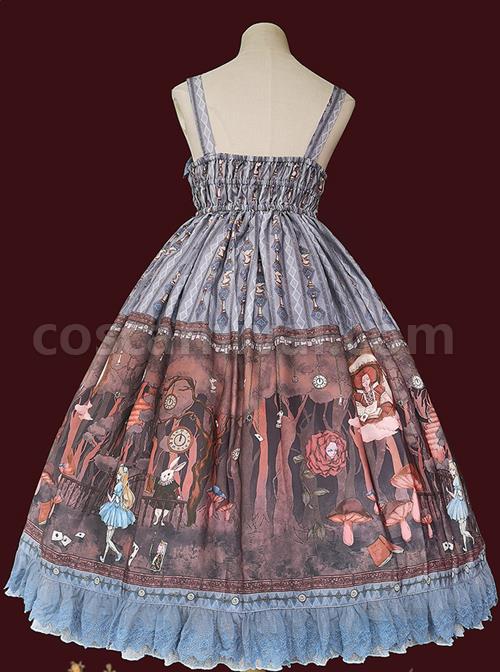 Alice-Dark-Forest-Series-JSK-High-Waist-Classic-Lolita-Sling-Long-Dress-coscarnival-1475