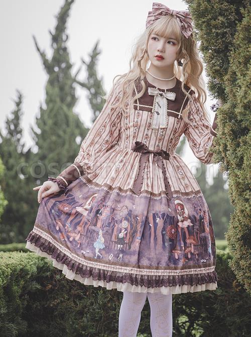 Alice-Dark-Forest-Series-OP-Printing-Classic-Lolita-Long-Sleeve-Dress-coscarnival-1846