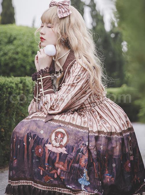 Alice-Dark-Forest-Series-OP-Printing-Classic-Lolita-Long-Sleeve-Dress-coscarnival-1870