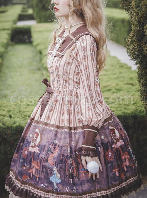 Alice-Dark-Forest-Series-OP-Printing-Classic-Lolita-Long-Sleeve-Dress-coscarnival-1884