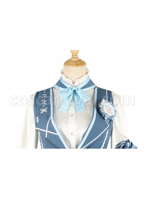 Alice Detective Series Embroidery Prince Retro Lolita Blue Vest coscarnival