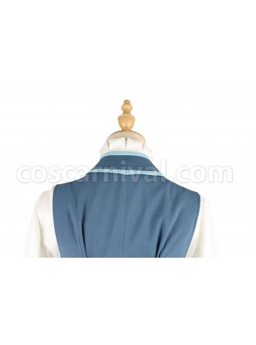 Alice Detective Series Embroidery Prince Retro Lolita Blue Vest coscarnival