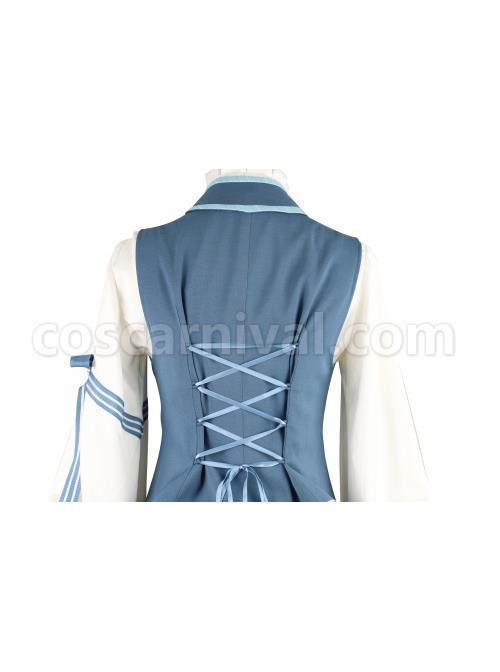 Alice Detective Series Embroidery Prince Retro Lolita Blue Vest coscarnival