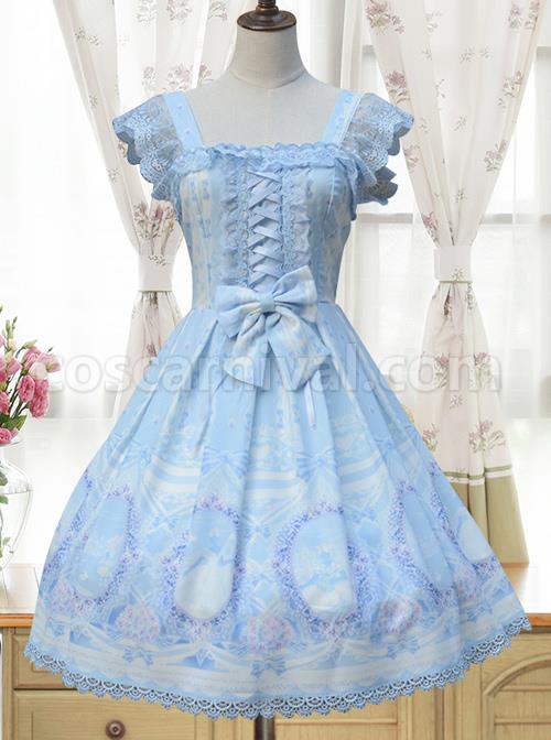 Alice-Little-Red-Cap-Series-Printing-Retro-Slim-Classic-Lolita-Sling-Dress-coscarnival-4302