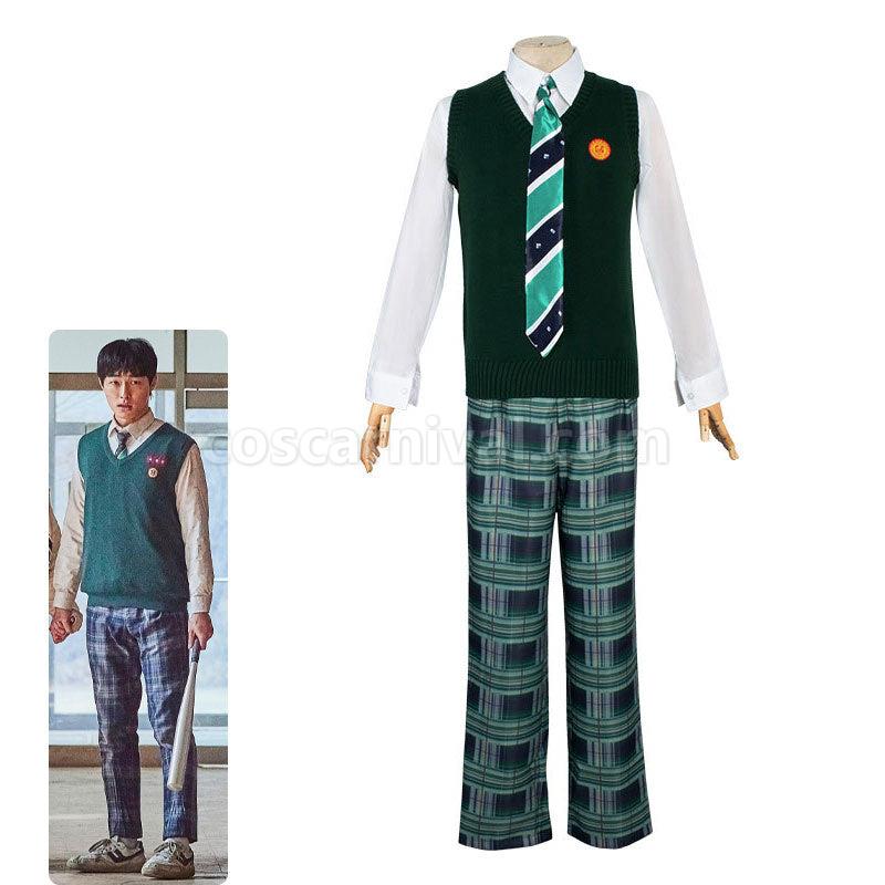 All of Us Are Dead Lee Cheong san Man Uniform Cosplay Costumes coscarnival01117216