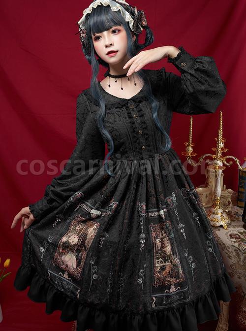 Ancient-Castle-Elf-Series-Doll-Collar-Elegant-Retro-Classic-Lolita-Long-Sleeve-Dress-coscarnival-4867
