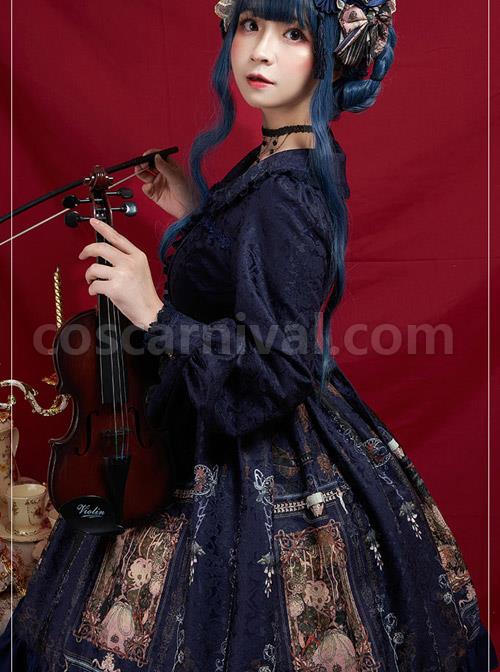 Ancient-Castle-Elf-Series-Doll-Collar-Elegant-Retro-Classic-Lolita-Long-Sleeve-Dress-coscarnival-4894