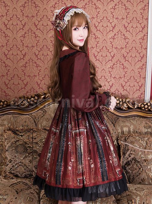 Ancient-Castle-Elf-Series-Doll-Collar-Elegant-Retro-Classic-Lolita-Long-Sleeve-Dress-coscarnival-4906