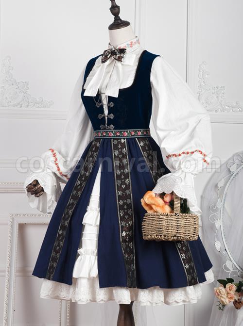 Anna-Polka-Series-Embroidery-Retro-Classic-Lolita-Jumper-Dress-coscarnival-4854