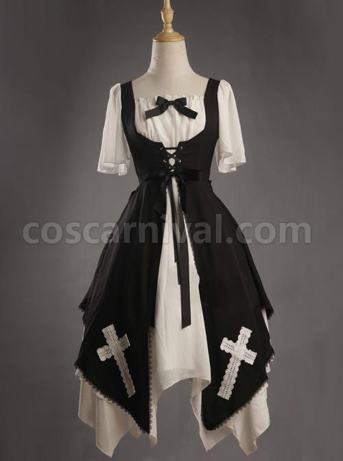 Aria Series Short Sleeve Gothic Lolita Dress coscarnival