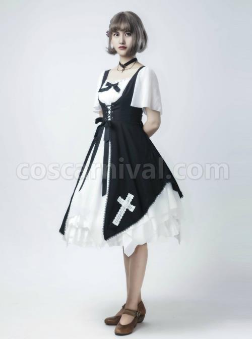 Aria Series Short Sleeve Gothic Lolita Dress coscarnival