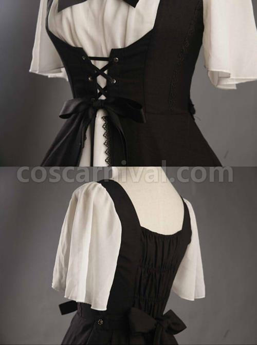 Aria Series Short Sleeve Gothic Lolita Dress coscarnival